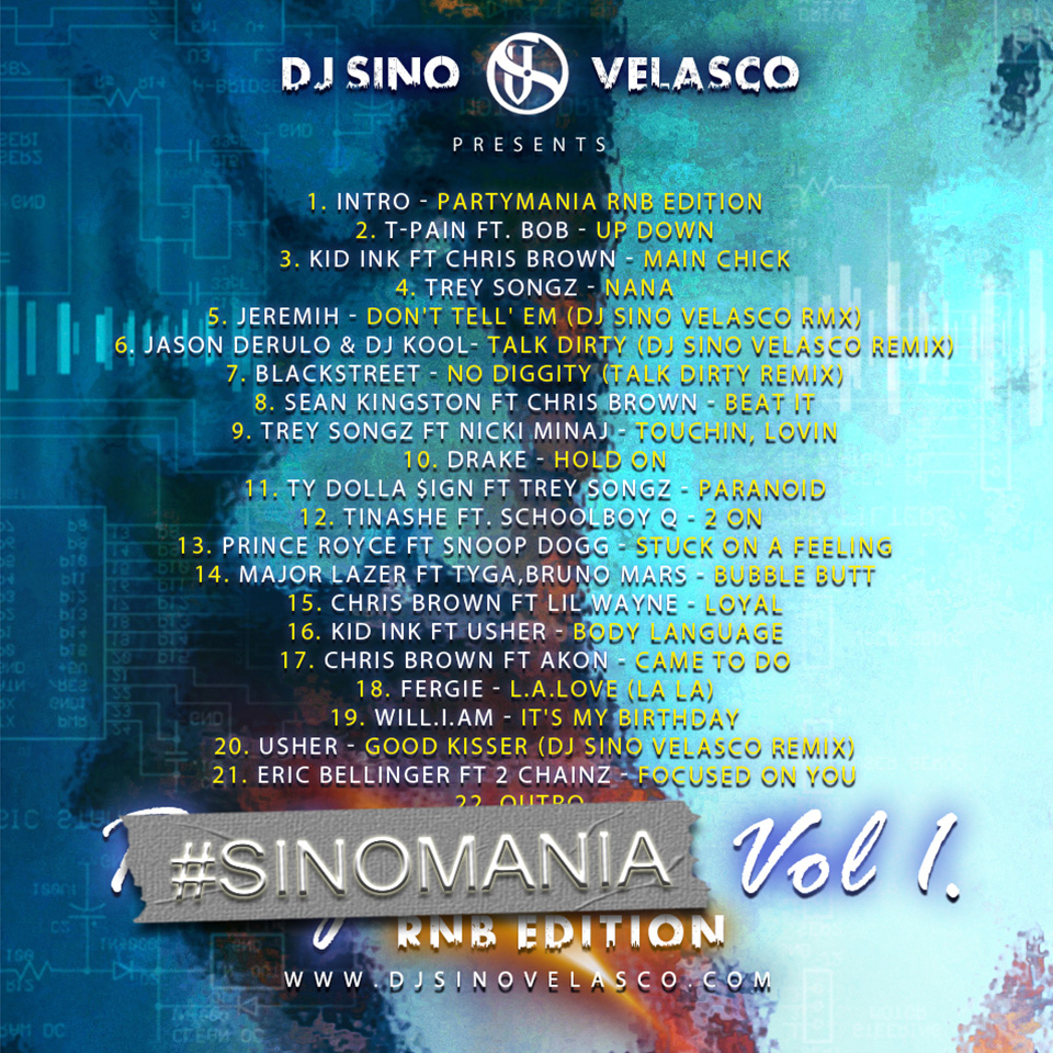 #Sinomania Vol 1. RnB Edition Back Cover